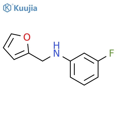 3-fluoro-N-(furan-2-ylmethyl)aniline structure