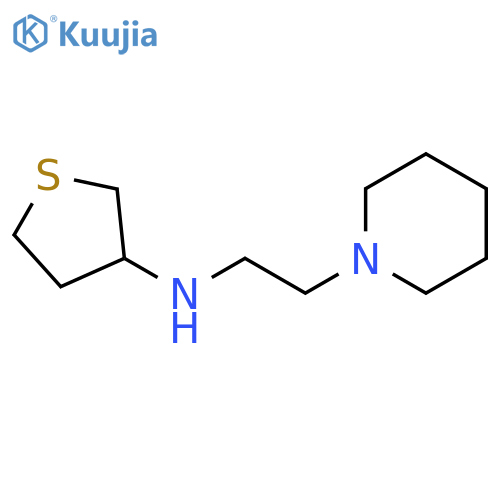 N-[2-(piperidin-1-yl)ethyl]thiolan-3-amine structure