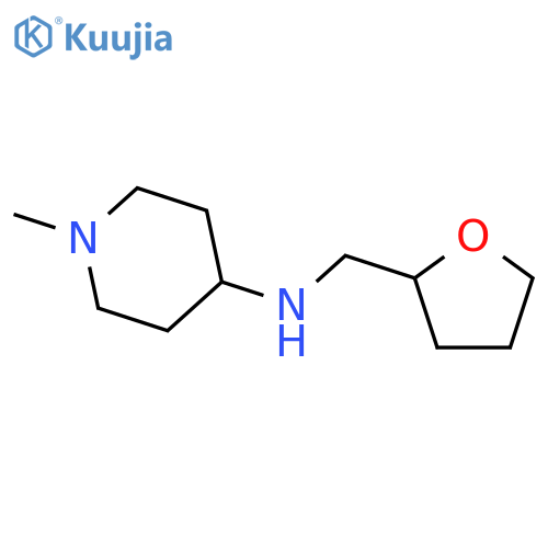 1-methyl-N-[(oxolan-2-yl)methyl]piperidin-4-amine structure