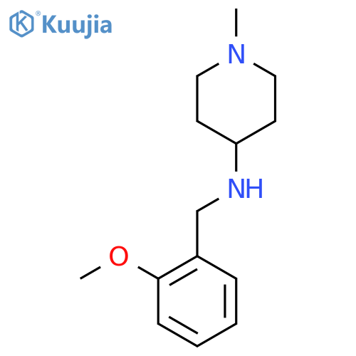 N-(2-methoxyphenyl)methyl-1-methylpiperidin-4-amine structure