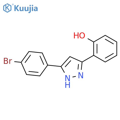 2-(5-(4-Bromophenyl)-1H-pyrazol-3-yl)phenol structure