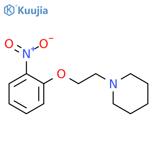 1-[2-(2-Nitro-phenoxy)-ethyl]-piperidine structure