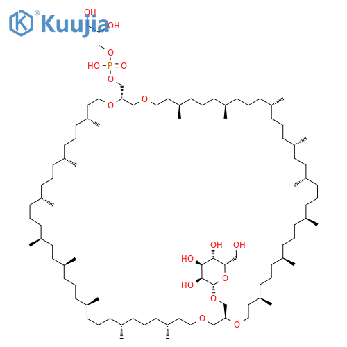 β-L-Gulopyranosyl-caldarchaetidyl-glycerol structure