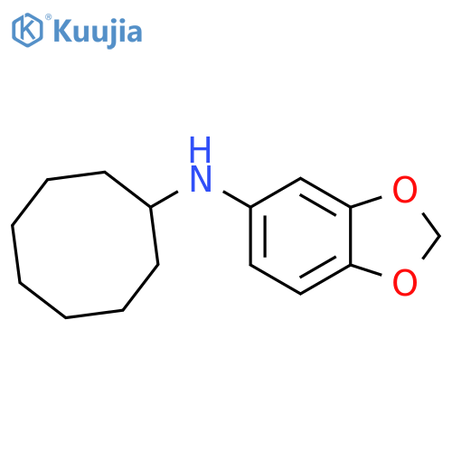 N-Cyclooctyl-2H-1,3-benzodioxol-5-amine structure