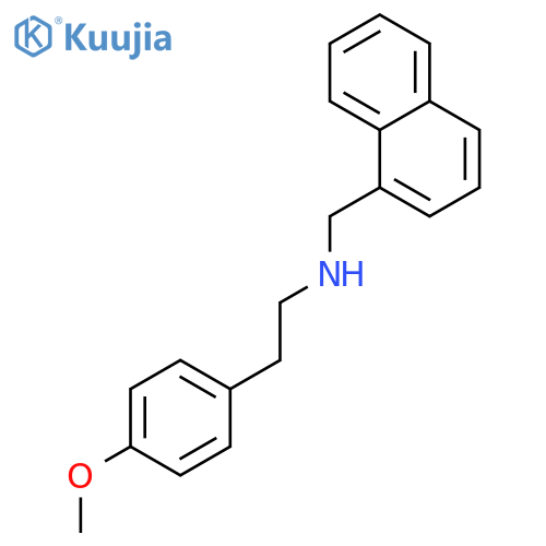 2-(4-Methoxy-phenyl)-ethyl-naphthalen-1-ylmethyl-amine structure