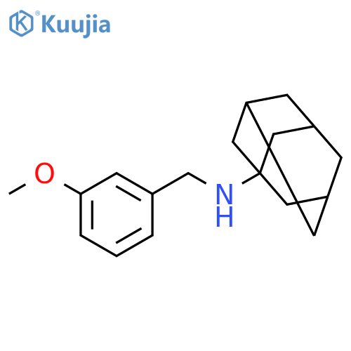 N-[(3-methoxyphenyl)methyl]adamantan-1-amine structure