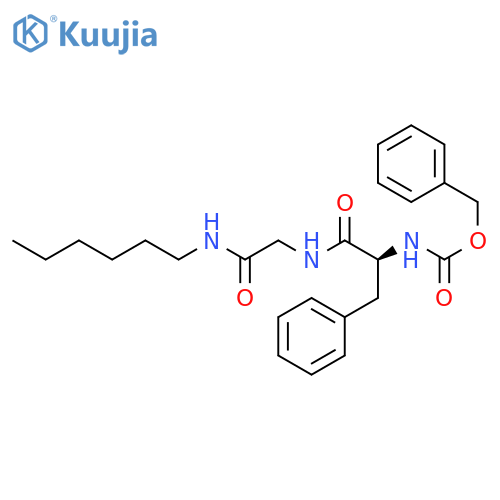 Glycinamide, N-[(phenylmethoxy)carbonyl]-L-phenylalanyl-N-hexyl- structure