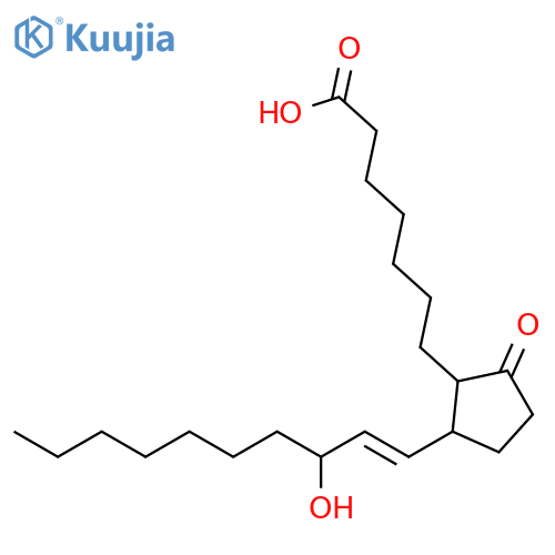 Cyclopentaneheptanoic acid, 2-(3-hydroxy-1-decenyl)-5-oxo- structure