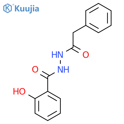 Benzeneacetic acid, 2-(2-hydroxybenzoyl)hydrazide structure