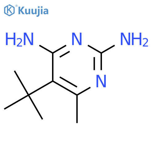 2,4-PYRIMIDINEDIAMINE, 5-(1,1-DIMETHYLETHYL)-6-METHYL- structure