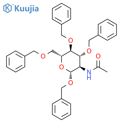 Benzyl 2-Acetamido-3,4,6-tri-O-benzyl-2-deoxy-b-D-glucopyranoside structure