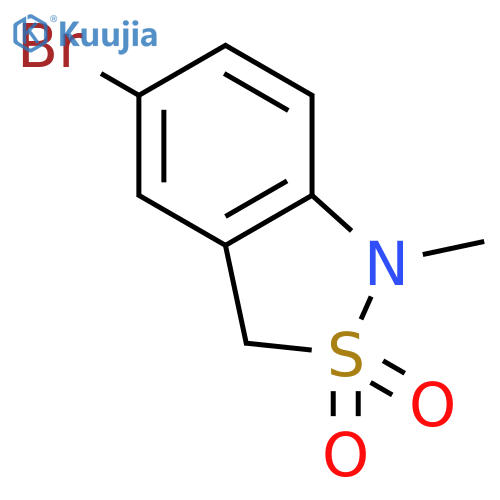 5-bromo-1-methyl-3H-2,1-benzothiazole 2,2-dioxide structure