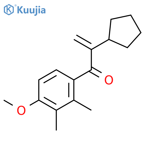 2-Cyclopentyl-1-(4-methoxy-2,3-dimethylphenyl)prop-2-en-1-one structure