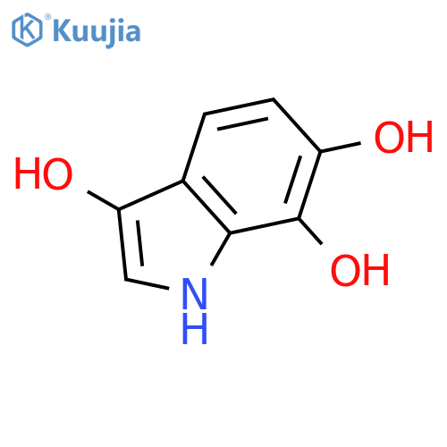 1H-Indole-3,6,7-triol(9CI) structure