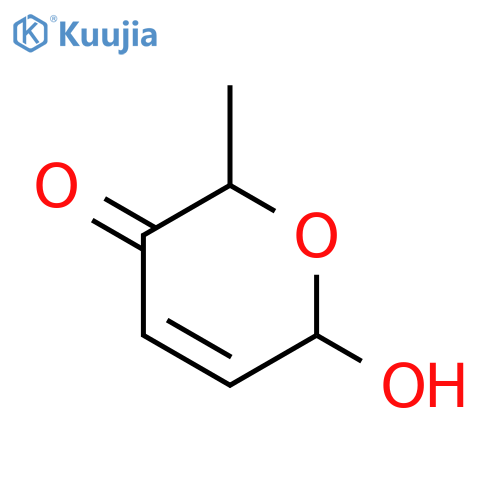 6-Hydroxy-2-methyl-2H-pyran-3(6H)-one structure
