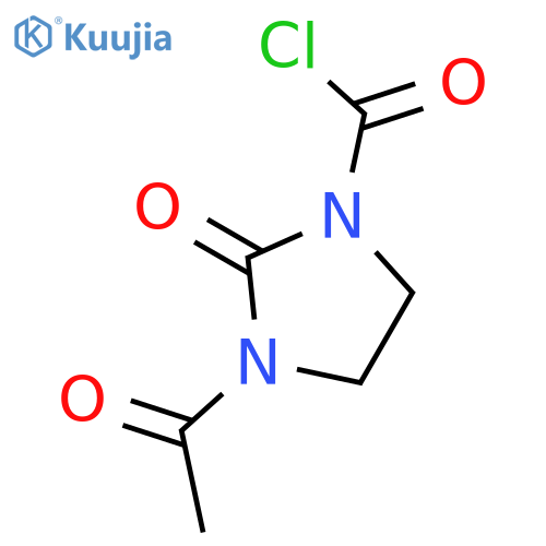 3-Acetyl-1-chlorocarbonyl-2-imidazolidone structure