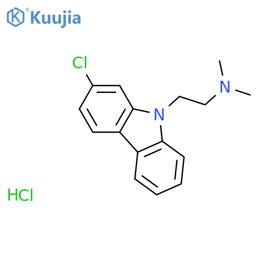 2-Chloro-9-(2-dimethylaminoethyl)carbazole hydrochloride structure