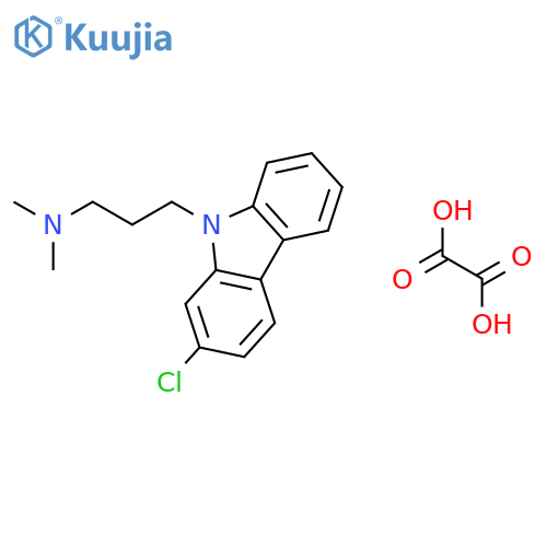 Carbazole, 2-chloro-9-(3-dimethylaminopropyl)-, oxalate structure