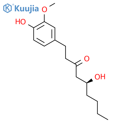 (5S)-5-Hydroxy-1-(4-hydroxy-3-methoxyphenyl)nonan-3-one structure