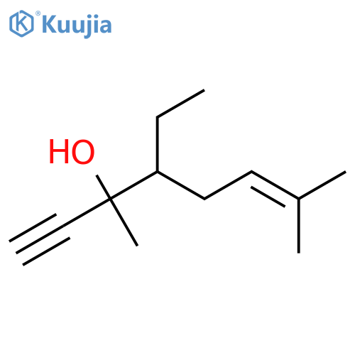4-Ethyl-3,7-dimethyl-oct-6-en-1-yn-3-ol structure