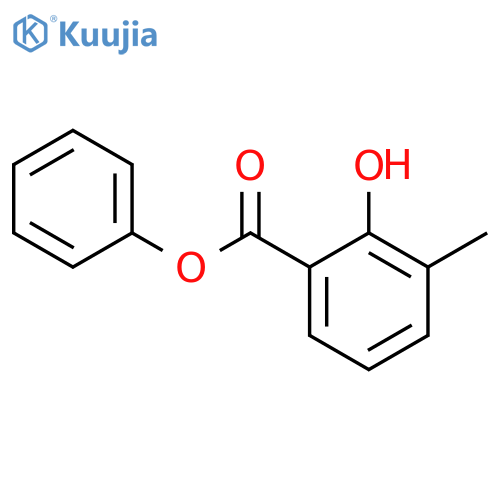 Phenyl 2-hydroxy-3-methylbenzoate structure