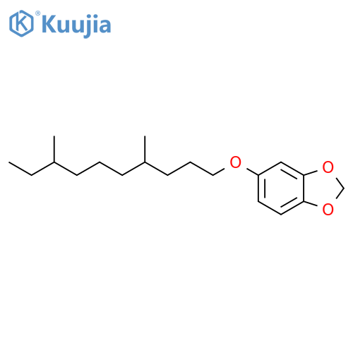1,3-Benzodioxole, 5-((4,8-dimethyldecyl)oxy)- structure