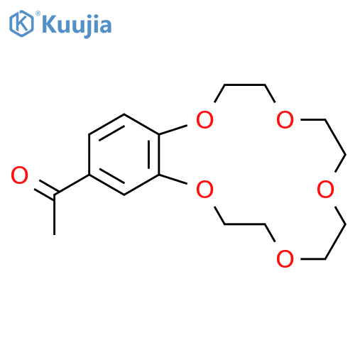 1-(2,3,5,6,8,9,11,12-Octahydro-1,4,7,10,13-benzopentaoxacyclopentadecin-15-yl)ethan-1-one structure
