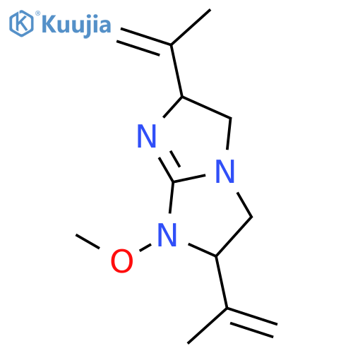 2,6-diisopropenyl-1-methoxy-2,3,5,6-tetrahydro-1H-imidazo[1,2-a]imidazole structure