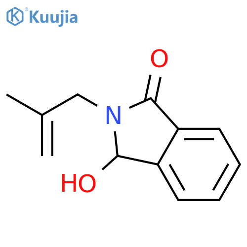 2,3-dihydro-3-hydroxy-2-(2-methyl-2-propen-1-yl)-1H-Isoindol-1-one structure