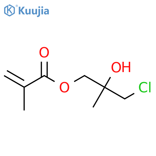 3-Chloro-2-hydroxy-2-methylpropyl 2-methylprop-2-enoate structure