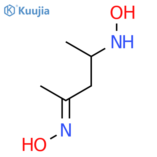 2-Pentanone, 4-(hydroxyamino)-, oxime structure