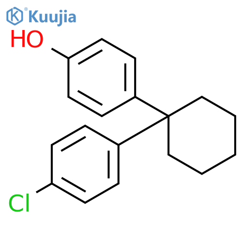 4-[1-(4-Chlorophenyl)cyclohexyl]phenol structure