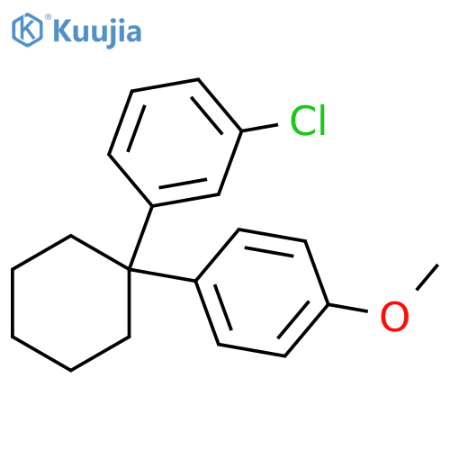 Benzene, 1-chloro-3-[1-(4-methoxyphenyl)cyclohexyl]- structure