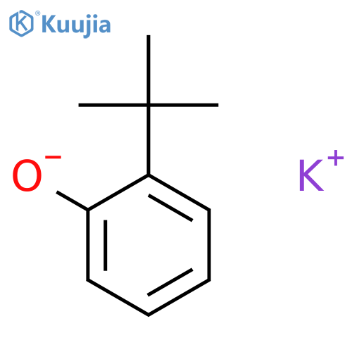 Phenol,2-(1,1-dimethylethyl)-, potassium salt (1:1) structure