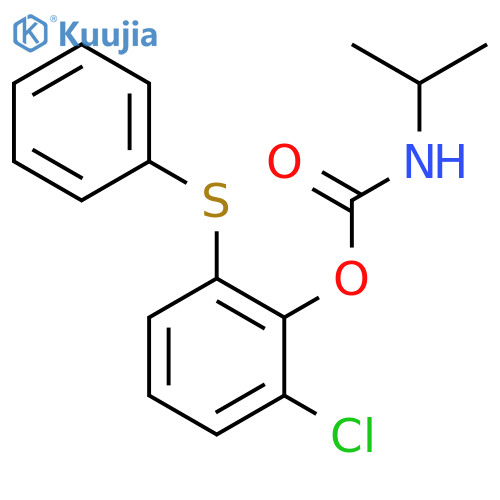 Carbamic acid, (1-methylethyl)-, 2-chloro-6-(phenylthio)phenyl ester structure