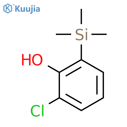 Phenol, 2-chloro-6-(trimethylsilyl)- structure