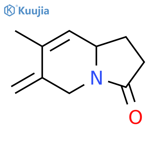 6-Methylene-7-methyl-1,5,6,8a-tetrahydroindolizine-3(2H)-one structure