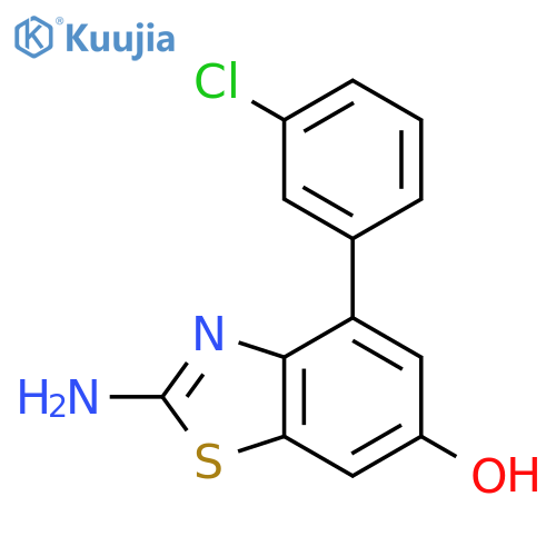 6-Benzothiazolol, 2-amino-4-(3-chlorophenyl)- structure