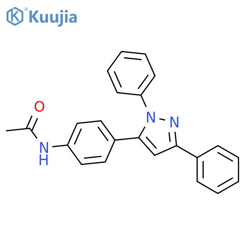 Acetamide, N-[4-(1,3-diphenyl-1H-pyrazol-5-yl)phenyl]- structure