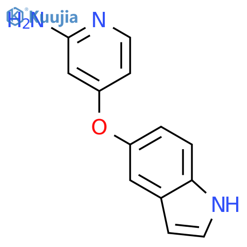 2-Pyridinamine, 4-(1H-indol-5-yloxy)- structure