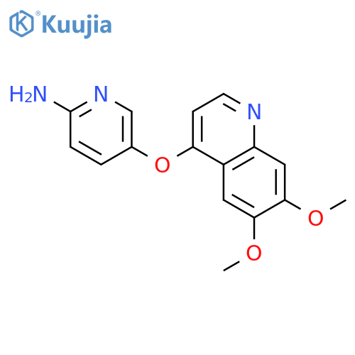 5-[(6,7-dimethoxy-4-quinolyl)oxy]pyridin-2-amine structure
