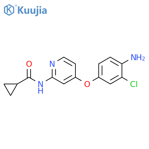 Cyclopropanecarboxamide, N-[4-(4-amino-3-chlorophenoxy)-2-pyridinyl]- structure