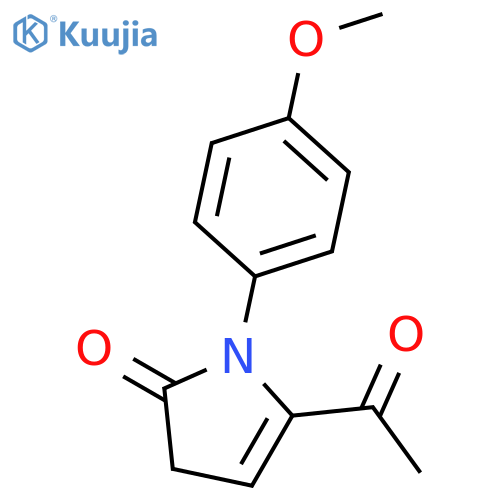 2H-Pyrrol-2-one, 5-acetyl-1,3-dihydro-1-(4-methoxyphenyl)- structure