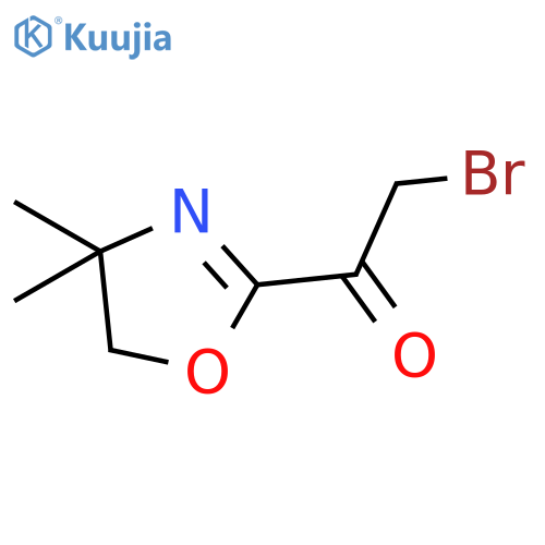 Ethanone, 2-bromo-1-(4,5-dihydro-4,4-dimethyl-2-oxazolyl)- structure