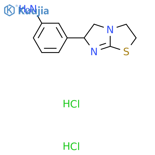 6-(3-Aminophenyl)-2,3,5,6-tetrahydroimidazo(2,1-b)thiazole dihydrochloride structure