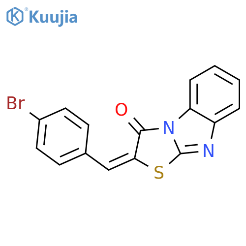 (2E)-2-(4-bromobenzylidene)[1,3]thiazolo[3,2-a]benzimidazol-3(2H)-one structure