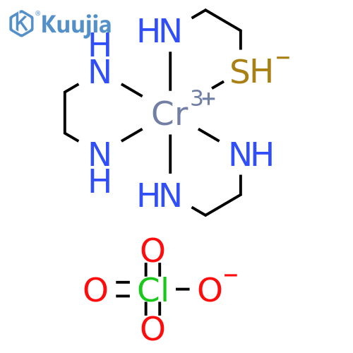 2-azanidylethylazanide;chromium(3+);perchloric Acid;2-sulfaniumylethylazanide structure