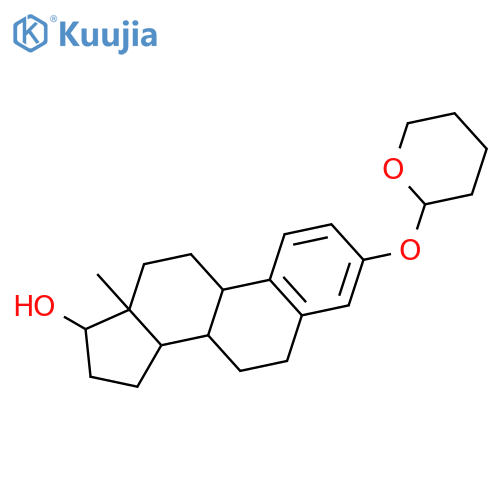 (8r,9s,13s,14s,17s)-13-methyl-3-(oxan-2-yloxy)-6,7,8,9,11,12,14,15,16,17-decahydrocyclopenta[a]phenanthren-17-ol structure