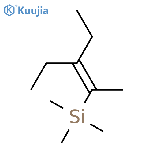 Silane, (2-ethyl-1-methyl-1-butenyl)trimethyl- structure