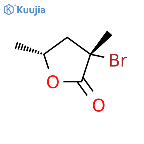 2(3H)-Furanone,3-bromodihydro-3,5-dimethyl-, cis- (9CI) structure